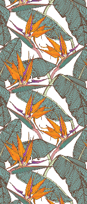 Rolgordijn verduisterend Bloemen en bladeren