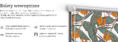 Rolgordijn verduisterend Bloemen en bladeren