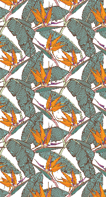 Rolgordijn verduisterend Bloemen en bladeren