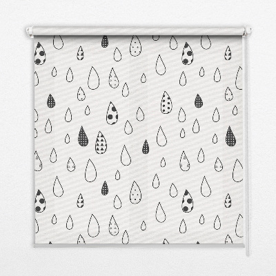 Rolgordijn voor het raam Druppels