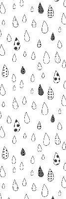 Rolgordijn voor het raam Druppels