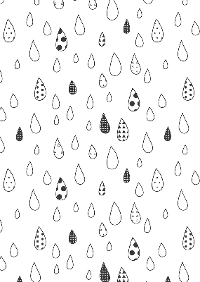 Rolgordijn voor het raam Druppels