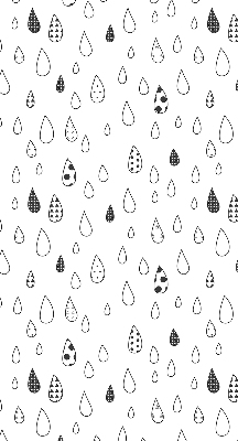 Rolgordijn voor het raam Druppels