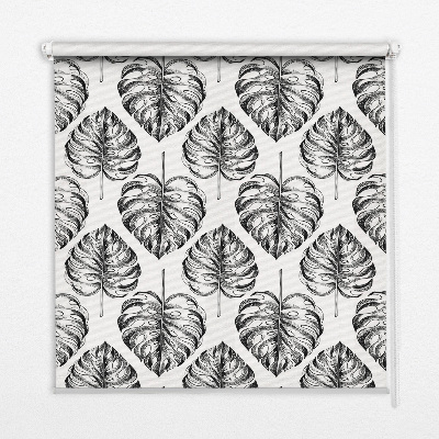 Rolgordijn verduisterend Grijze bladeren