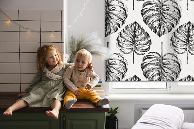 Rolgordijn verduisterend Grijze bladeren