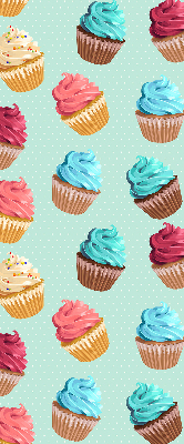 Rolgordijn voor het raam Cupcakes