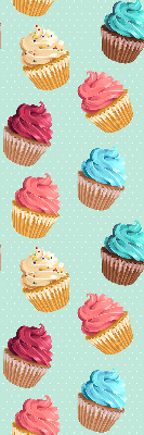 Rolgordijn voor het raam Cupcakes