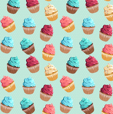 Rolgordijn voor het raam Cupcakes