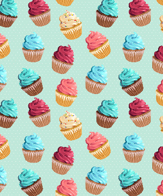 Rolgordijn voor het raam Cupcakes