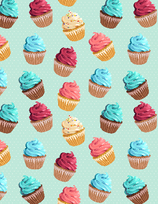 Rolgordijn voor het raam Cupcakes