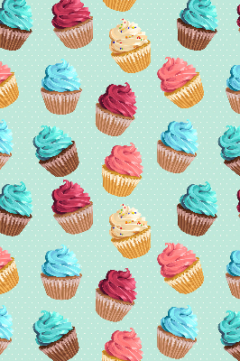 Rolgordijn voor het raam Cupcakes