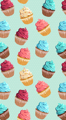 Rolgordijn voor het raam Cupcakes