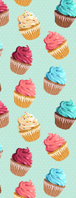 Rolgordijn voor het raam Cupcakes