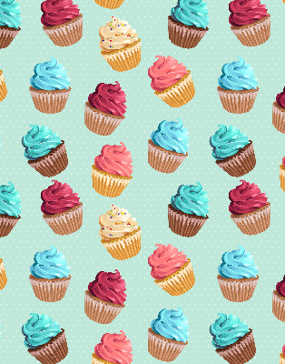 Rolgordijn voor het raam Cupcakes