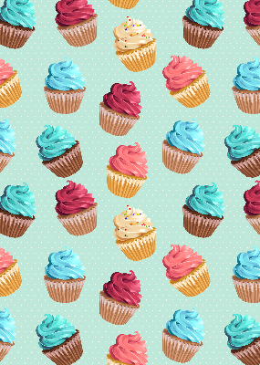 Rolgordijn voor het raam Cupcakes