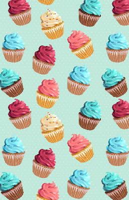 Rolgordijn voor het raam Cupcakes