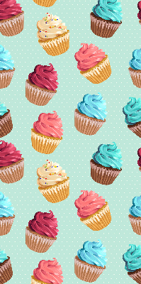 Rolgordijn voor het raam Cupcakes