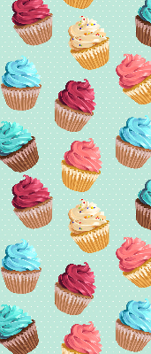 Rolgordijn voor het raam Cupcakes