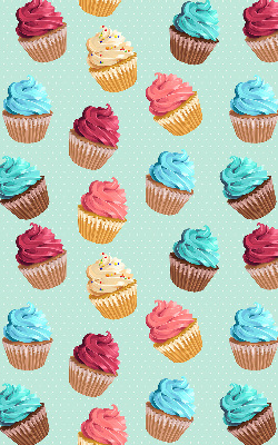 Rolgordijn voor het raam Cupcakes