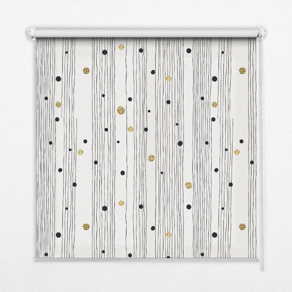 Rolgordijn verduisterend Strepen en stippen