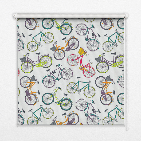 Rolgordijn voor het raam Fietsen