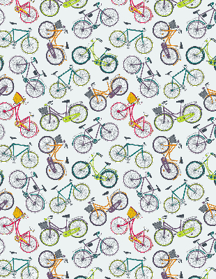 Rolgordijn voor het raam Fietsen