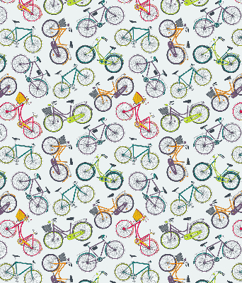 Rolgordijn voor het raam Fietsen