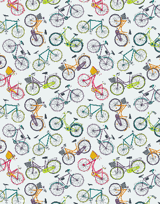 Rolgordijn voor het raam Fietsen