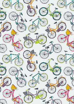 Rolgordijn voor het raam Fietsen