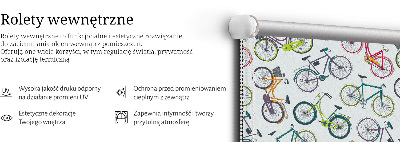 Rolgordijn voor het raam Fietsen