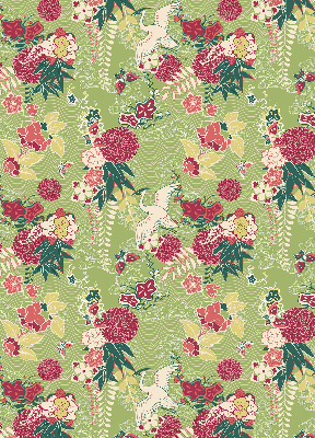 Rolgordijn verduisterend Reiger en planten