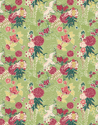 Rolgordijn verduisterend Reiger en planten