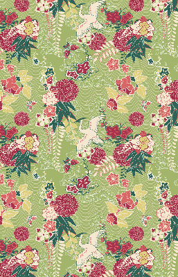 Rolgordijn verduisterend Reiger en planten