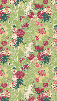 Rolgordijn verduisterend Reiger en planten