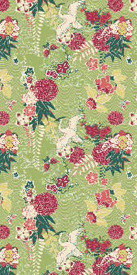 Rolgordijn verduisterend Reiger en planten