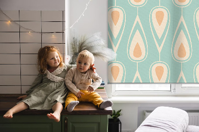 Rolgordijn voor het raam Kleurrijke avocado