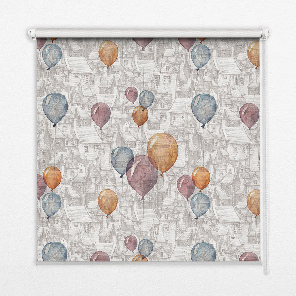 Rolgordijn voor het raam Ballonnen