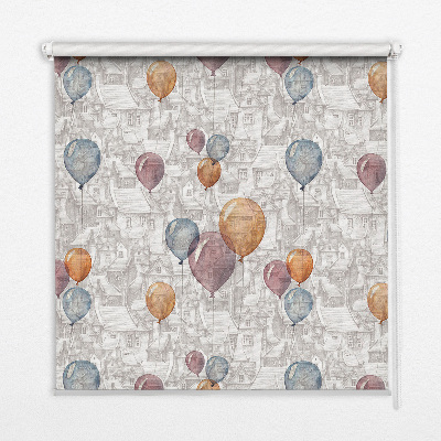 Rolgordijn voor het raam Ballonnen