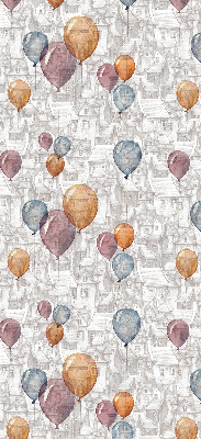 Rolgordijn voor het raam Ballonnen