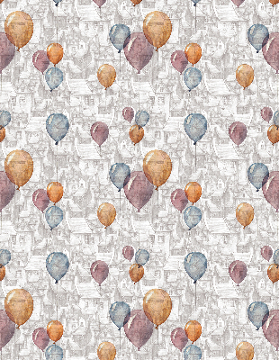 Rolgordijn voor het raam Ballonnen