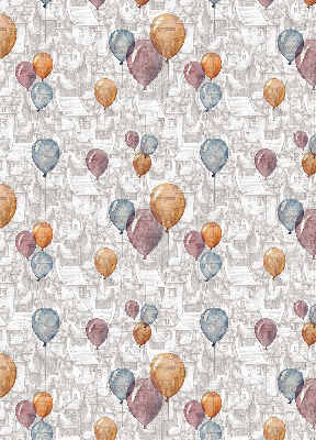 Rolgordijn voor het raam Ballonnen