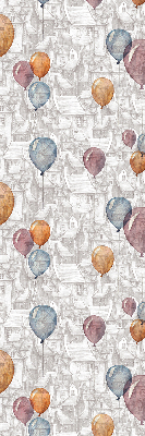 Rolgordijn voor het raam Ballonnen