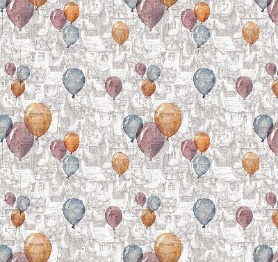 Rolgordijn voor het raam Ballonnen