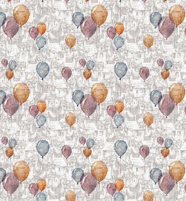 Rolgordijn voor het raam Ballonnen