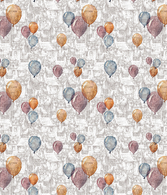 Rolgordijn voor het raam Ballonnen