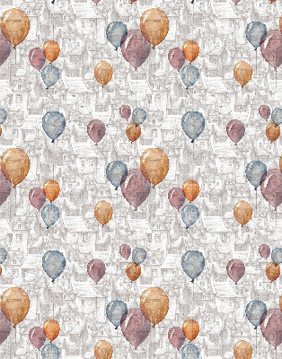 Rolgordijn voor het raam Ballonnen