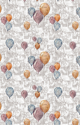 Rolgordijn voor het raam Ballonnen