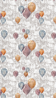 Rolgordijn voor het raam Ballonnen