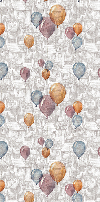 Rolgordijn voor het raam Ballonnen