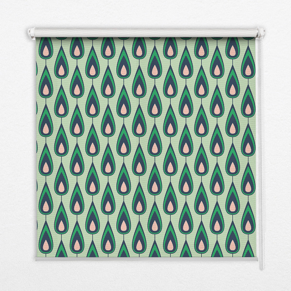 Rolgordijn voor het raam Getekende avocado